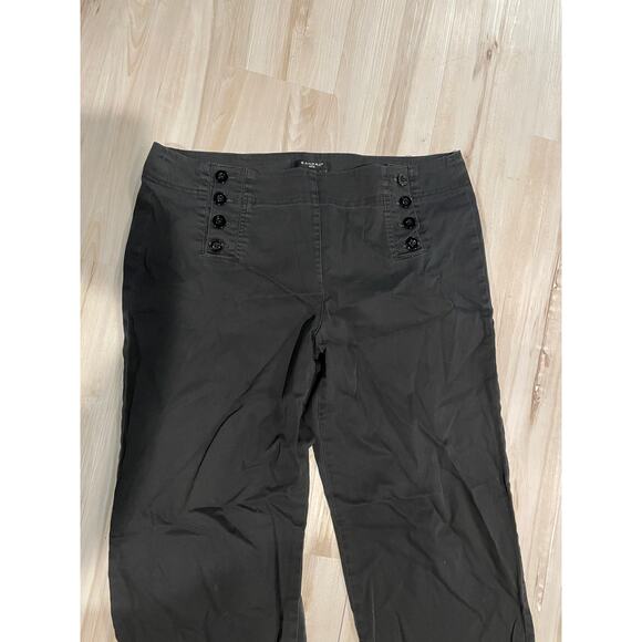 Sandro black button baggy trousers size 14P - Picture 5 of 6